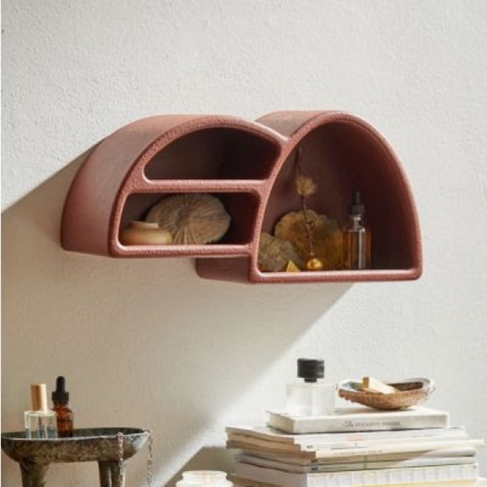 Isobel Wooden Double Arc Wall Shelf - Urban Outfitters